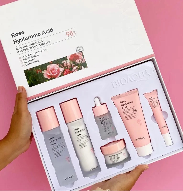 Caja de Lujo de Rosas con Ácido Hialurónico (Bioaqua)