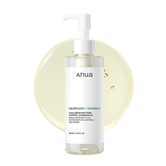 Heartleaf Pore Control Cleansing Oil – ANUA (Aceite Limpiador Control de Poros, 200 ml).