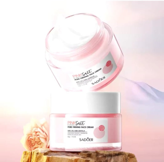 Crema Facial Reafirmante de Poros con Sal Rosa del Himalaya – SADOER (50g)