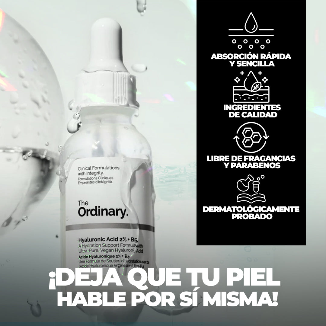 The Ordinary Hyaluronic Acid 2% + B5 – Suero Hidratante Multinivel (30 ml)