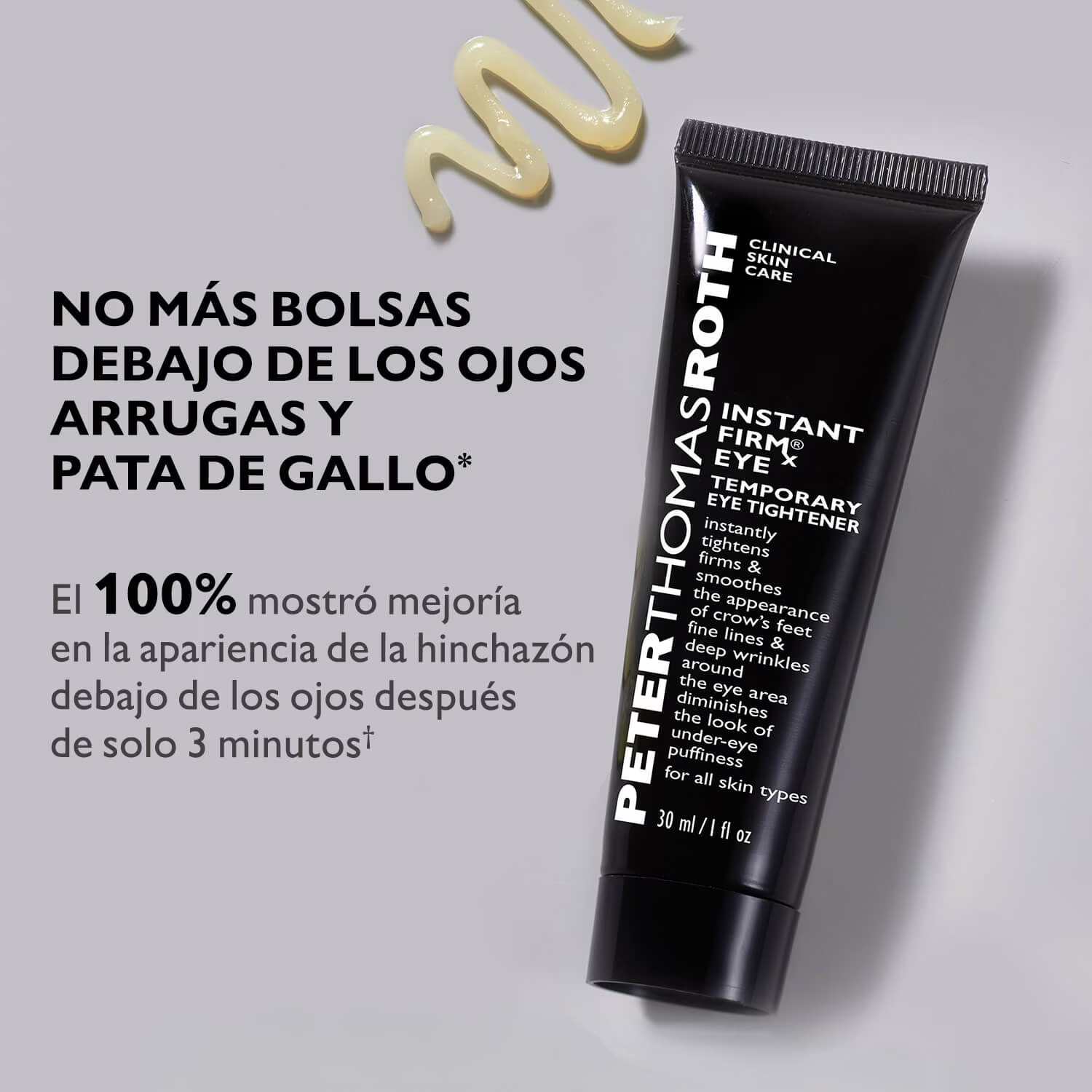 Peter Thomas Roth Instant FirmX Eye 30 ML o 60 ML | Gel Tensor Inmediato para Contorno de Ojos
