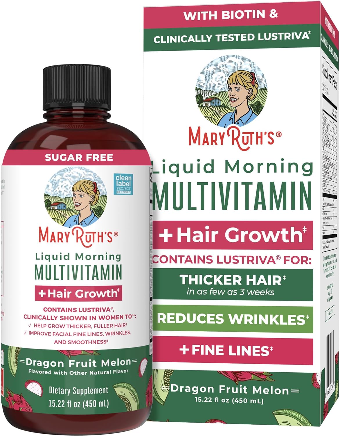 MaryRuth’s Liquid Morning Multivitamin + Hair Growth