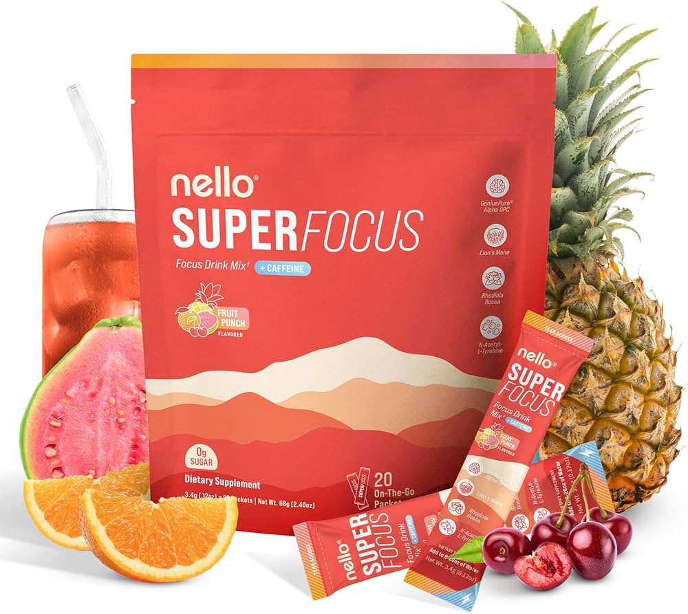 SUPER FOCUS (Nello Focus Drink Mix + Cafeína Natural)