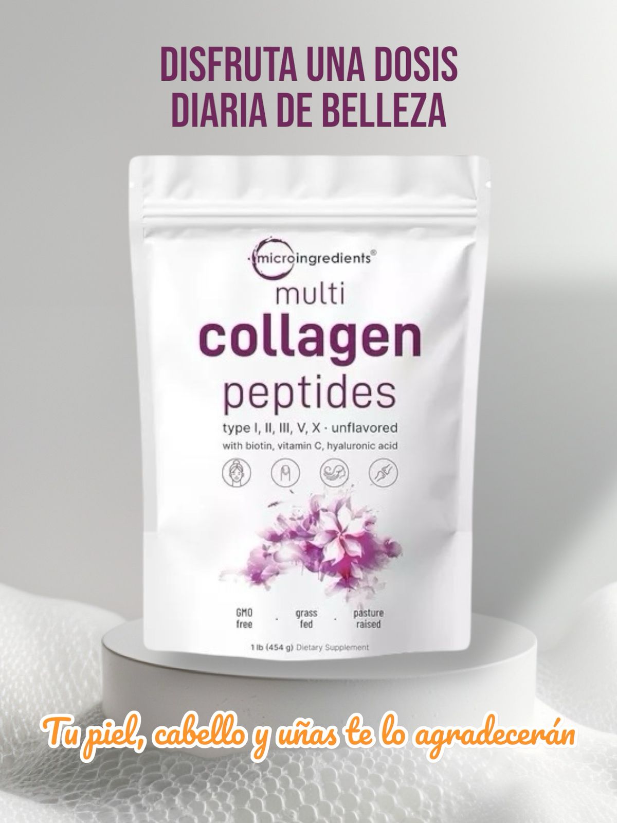 Multi-Colágeno 5 en 1 + Biotina & Vitamina C