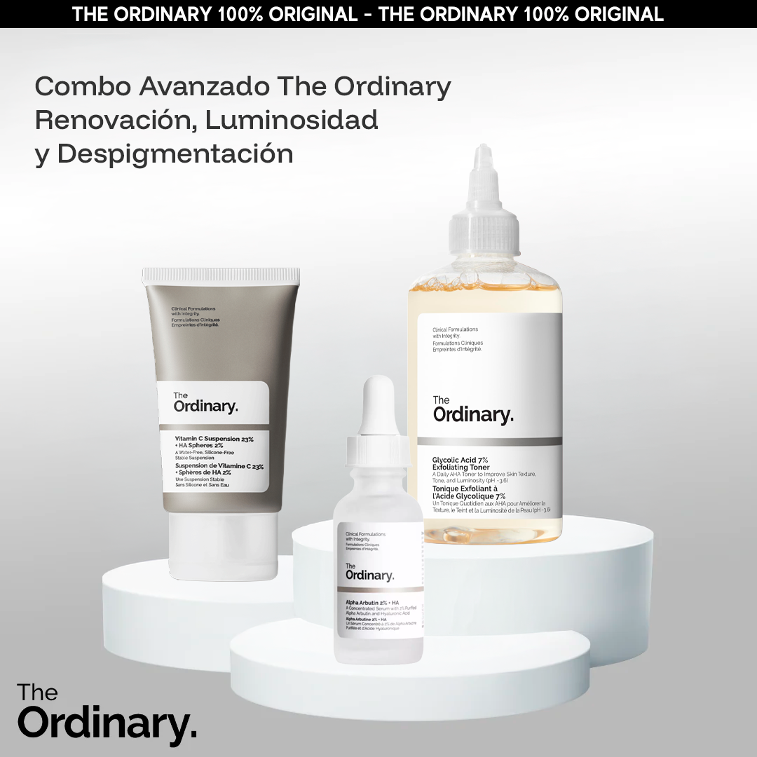 Combo Avanzado The Ordinary – Renovación, Luminosidad y Despigmentación