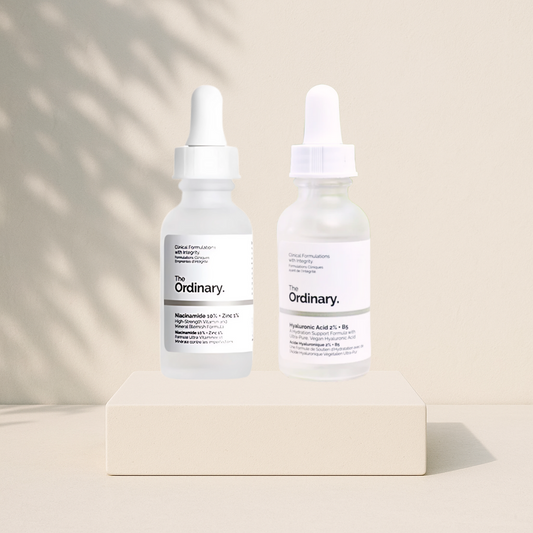 Combo Hidratación y Control de Imperfecciones – The Ordinary Niacinamide 10% + Zinc 1% + Ácido Hialurónico 2% + B5 (30 ml c/u)