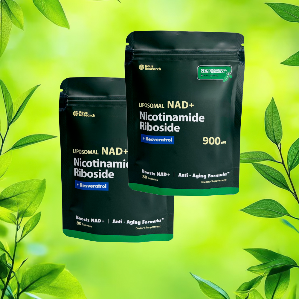 Combo x2 unidades Liposomal NAD+ + Nicotinamide Riboside + Resveratrol (900 mg)